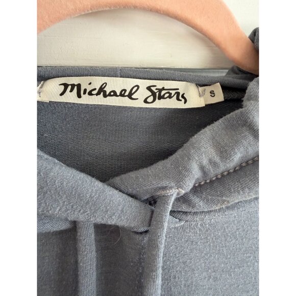 MICHAEL STARS WOMENS SUPER SOFT HOODIE PURPLE/BLUE/GRAY SZ SMALL - Picture 2 of 3